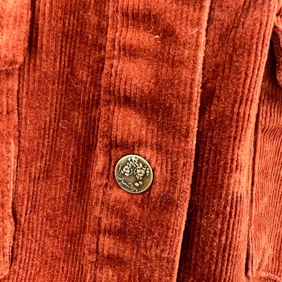 Legendary Whitetails Roadhouse Corduroy snap front Dress in rust size S/M - Picture 6 of 14